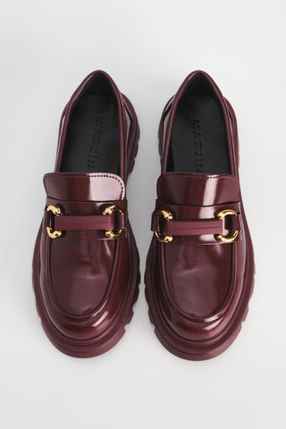 Kadın Loafer  Tokalı Günlük Ayakkabı Kinles - Bordo