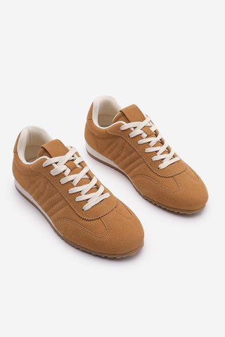 Kadın Sneaker Spor Ayakkabı Zonya - Camel Süet